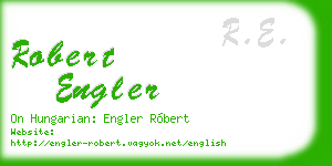 robert engler business card