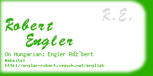robert engler business card